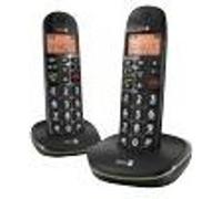 DORO PhoneEasy 100W Duo - Téléphone sans fil avec ID d'appelant - DECT\GAP - noir + combiné supplémentaire Noir G
