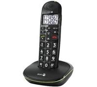 Doro Téléphone sans fil PhoneEasy 110 – ID d'appelant, appel en instance – DECT/GAP – Noir