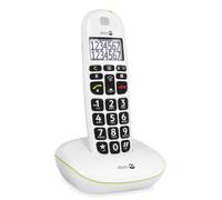 Doro PhoneEasy 110 Téléphone sans Fil DECT pour Seniors avec Touches Grandes Parlantes et Audio Amplifié (Blanc X 1) [Version Française]