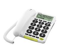 DORO PhoneEasy 312cs - Téléphone filaire avec ID d'appelant - blanc Blanc G