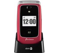 Primo by DORO 418 Téléphone portable pour séniors rouge