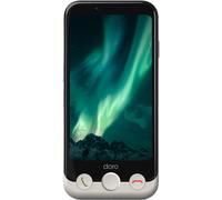 Doro - Smartphone Aurora A10 - Téléphone senior - Facile à utiliser - Bouton d'assistance avec localisation GPS - Compatible avec les appareils auditifs - Câble USB inclus - Blanc