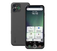 Doro - Téléphone Aurora A30 - Téléphone Portable Senior - Facile à Utiliser - Touche d'Assistance avec Localisation GPS - Compatible Appareils Auditifs - Câble USB Inclus - Graphite