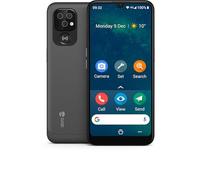 DORO - Téléphone Doro 8100 - Téléphone 4G pour Séniors - Facile à Utiliser - Touche d'Assistance avec Localisation GPS - Compatible Appareils Auditifs - Triple Caméra - Câble USB Inclus - Noir