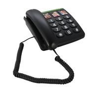 Doro Téléphone filaire PhoneEasy 331ph - Grandes touches, boutons photo - Noir (import Allemagne)