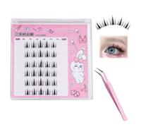 Dorolab Lashes, Dorolab Eyelashes, Dorolab Lashes No Glue Needed,Dorolab Glue Free Eyelash Extension, Dorolab Self Adhesive Press on Lashes with Applicator (1, E)