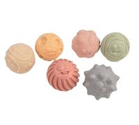 DORON & CHARLIE - Balles Sensorielles - Accessoire de Puériculture - 056365 - Couleurs Assorties - Silicone - Plusieurs Formes - Jouet Bébé - 1er Age - 6 cm x 6 cm - À Partir de 6 Mois