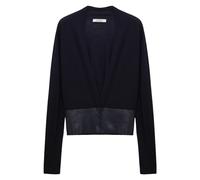 Dorothee Schumacher - Cardigan Merino Scintillant - Femme - Pulls - Bleu - Taille: 38 FR