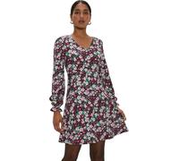 Dorothy Perkins - Mini-robe col V pour femme Manches Longues DP4323 (42 FR) (Coloré)