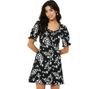 Dorothy Perkins - Mini-robe dos noué pour femme DP4930 (40 FR) (Noir/Blanc)