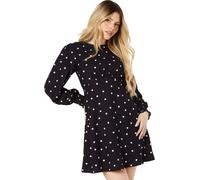 Dorothy Perkins - Mini-robe Poignets froncés pour femme DP6270 (34 FR) (Noir)