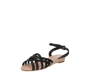 Dorothy Perkins Sandales à lanières 'Good For The Sole: Rhian' noir, Taille 35,5