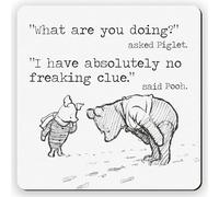 Dorothy Spring Dessous-de-verre humoristique avec inscription « Sarcastic What are you doing Pooh »