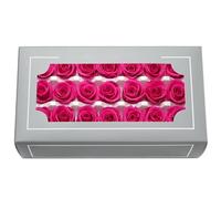 DorphyRoses Têtes de Roses Éternelles Haut de Gamme Naturelles (2-3cm) - Durée 3-5 Ans, Déco Maison, Cadeaux Festifs, DIY - sans Entretien & Écologique (Rose Rouge)