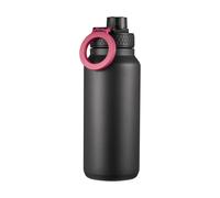 Dorre Bouteille d’eau Flory double paroi aimant pour portable 0.9 L Noir-violet