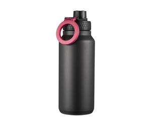 Dorre Bouteille d’eau Flory double paroi aimant pour portable 0.9 L Noir-violet