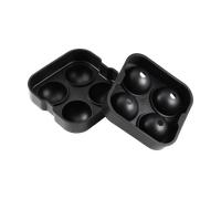 Dorre Cubes à glaçons ronds Isha. Lot de 4 Noir