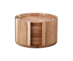 Dorre Dessous de verre Gota Ø10 cm Lot de 6 Acacia