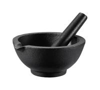 Dorre Mortier en fonte Gilly Noir. 13×13×6.3 cm