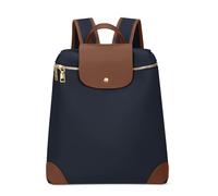 DORRISO Antivol Sac à Dos Femme Sacs à Main Portés Dos Léger 15 Pouces Imperméable pour Ordinateur Portable Daypacks pour Extérieur Voyages Vacance Étudiant Imperméable Polyester Bleu Marron L