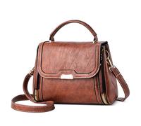 DORRISO Élégant Bandoulière Sac à Main Femmes Sac Dames Antivol Sac Fourre Tout Léger Sac de Banquet pour Travail Rencontres Voyages Vacances Doux Imperméable PU Cuir Marron