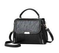 DORRISO Élégant Bandoulière Sac à Main Femmes Sac Dames Antivol Sac Fourre Tout Léger Sac de Banquet pour Travail Rencontres Voyages Vacances Doux Imperméable PU Cuir Noir