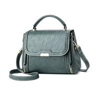 DORRISO Élégant Bandoulière Sac à Main Femmes Sac Dames Antivol Sac Fourre Tout Léger Sac de Banquet pour Travail Rencontres Voyages Vacances Doux Imperméable PU Cuir Bleu