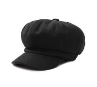DORRISO Élégant Chapeau Femme Noir pour Loisirs et Voyages - Béret, Newsboy et Basque - Taille 54-60CM
