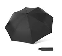 DORRISO Femme Automatique Parapluie Pliant Léger Compact Durable Parapluie Protection Solaire Anti-uv Confortable Portable étanche Ombrelle de Voyage Noir