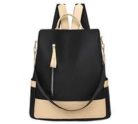 DORRISO Femme Sac à Dos Antivol Sacs À Bandoulière Mode Sac d'école Léger Sac d'épaule Tourisme Portable Sac d'école Adapté Voyage Randonnée Vacances Camping Décontracté Sac à Dos Noir A