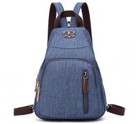 DORRISO Femme Sac à Dos Mode D'école Petit D'épaule Voyage Léger à Dos Tourisme Bandoulière Vacances Décontracté Bleu