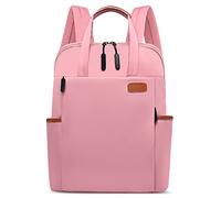 DORRISO Femme Sac à Dos Mode Sac d'école Léger Sac d'épaule Voyage Sacs à Dos Tourisme école Sac à Bandoulière Vacances Camping Décontracté Portable Sac d'école Rose