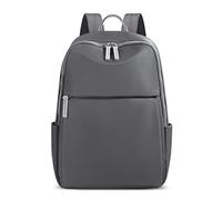 DORRISO Femme Sac à Dos Mode Sacs à Dos Voyage Sac d'école pour Ordinateur Portable 16 Pouces, Tourisme Sacs À Bandoulière Vacances Étanche Décontracté Femmes Sacs à Dos L Gris B
