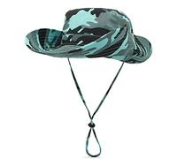 DORRISO Homme Femme Chapeau Soleil Pliable UPF 50 Anti UV Vacances Alpinisme Outdoor Étanche Chapeau de Voyage Safari Casquette Bucket Hat Bleu