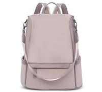 DORRISO Mode Femme Sac à Dos Antivol Sacs À Bandoulière Léger Nylon Sac d'école Voyage Sacs à Dos Tourisme école Vacances Étanche Décontracté Femmes Sacs à Dos Rose Mauve
