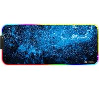 DORRISO RGB Tapis de Souris Gaming Surdimensionné Grands 900 x 400 x 3 mm Tapis de Souris XXL XL Mousepad pour Clavier Souris Ordinateur PC Tapis de Souris Bleu A