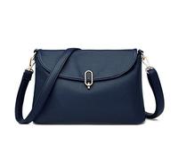 DORRISO Sac à Main Bandoulière Femme en PU - Mode Messenger Imperméable pour Travail, Voyage, Décontracté, Vacances et Quotidien - Bleu A