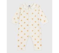 Dors-bien bébé en coton sans pieds imprimé caurs paillettes dorés Petit Bateau - écru - Taille 24 mois 24M écru/jaune