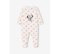 Dors-bien bébé fille Disney Minnie en velours écru/pois roses 12M(74CM)
