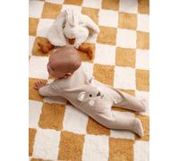 Dors-bien bébé personnalisable animal en velours beige chiné 18M(81CM)