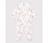 Dors-bien en bouclette velours imprimé Petit Bateau - blanc - Taille 24 mois 24M blanc/rose/multicouleur