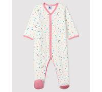 Dors-bien imprimé confettis bébé fille en velours Petit Bateau - blanc - Taille 3 mois 3M blanc/multicouleur