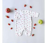 Dors-bien motif fraise blanc 0 mois