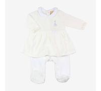 SOPHIE LA GIRAFE Grenouillère Robe Manches Longues Dors Bien, Ecru, 3 Mois Mixte bébé
