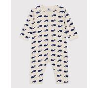 Dors-bien sans pieds bébé en coton imprimé baleine Petit Bateau - beige - Taille 6 mois 6M beige/bleu
