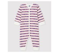 Dors-bien sans pieds Petit Bateau bébé en coton Petit Bateau - blanc - Taille 6 mois 6M blanc/multicouleur