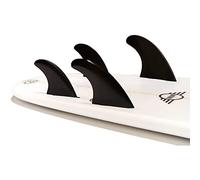 DORSAL Surfboard Fins Quad 4 Set Future Compatible Medium Black