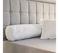 DORSOLINE - Traversin Quietude 90 cm - Traversin synthétique - Confort Moelleux - Enveloppe 100% Coton - Traitement Anti-acariens - Blanc - Polochon 90 cm