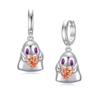 Dorunmo Boucles d'oreilles gothiques hypoallergéniques en argent sterling 925 pour Halloween, Noël, Thanksgiving, cadeau pour femme, Argent sterling, Base