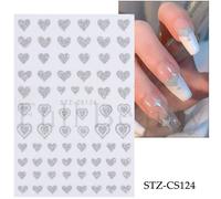 Dorure Marbre Motif Laser Curseurs Autocollants Pour N64.3d Lignes De Vague Nail Art Document Floraison D¿¿Calque Manucure Accessoires Btf-S31 - Type Stz-Cs124
